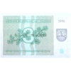 LITHUANIA 3 TALONAS 1991 P-33 UNC