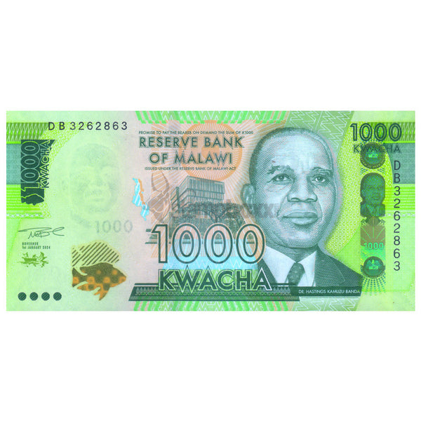 MALAWI 1000 KWACHA 2024 P-67 UNC