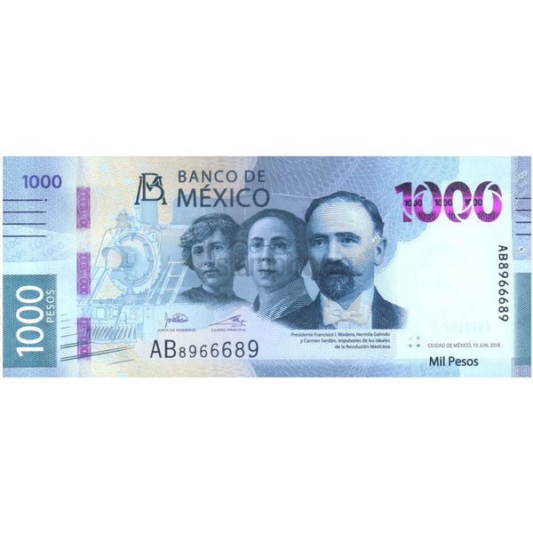 MEXICO 1000 PESOS 2019 P-137 UNC
