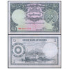 MYANMAR 1 KYAT 1953 P-42 UNC (MILD STAIN)