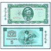 MYANMAR 5 KYATS 1965 P-53 XF GRADE