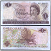 NEW ZEALAND 1 DOLLAR 1967-1981 P-163c USED GRADE
