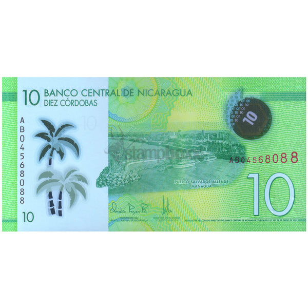 NICARAGUA 10 CORDOBAS 2022 P-209 UNC POLYMER