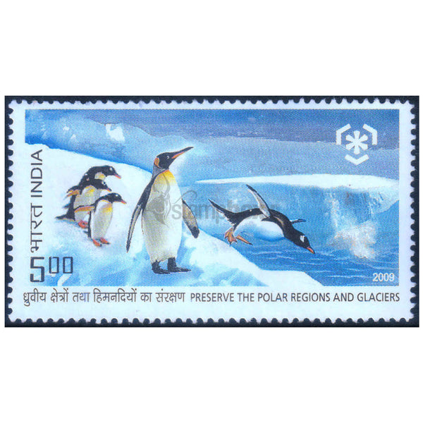 PRESERVE THE POLAR REGIONS & GLACIERS 2009 PENGUINS MNH