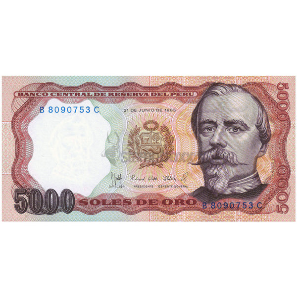 PERU 5000 SOLES 1985 P-117 UNC