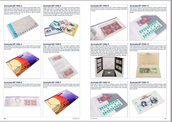 POLYMER CATALOG 2021 - WITH AUTHOR'S SIGNATURE - LESS THAN ISSUE PRICE