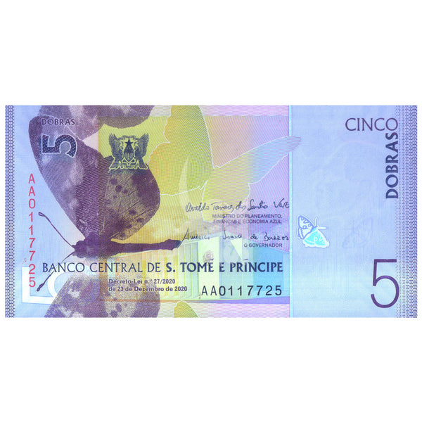 SÃO TOMÉ E PRÍNCIPE 5 DOBARAS 2020 P-W76 UNC