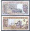 SENEGAL - WEST AFRICAN STATES 1000 FRANCS 1981-90 P-707K USED GRADE