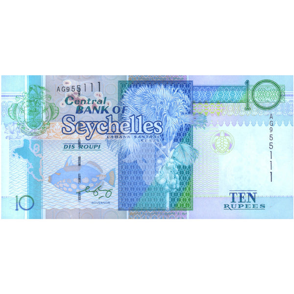 SEYCHELLES 10 RUPEES 2008 P-36b UNC
