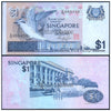 SINGAPORE 1 DOLLAR 1976 P-9(1) XF+ GRADE