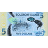 SOLOMON ISLANDS 5 DOLLARS 2019 P-38(1) UNC POLYMER