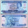 SOLOMON ISLANDS 5 DOLLARS 1977 P-6a USED GRADE