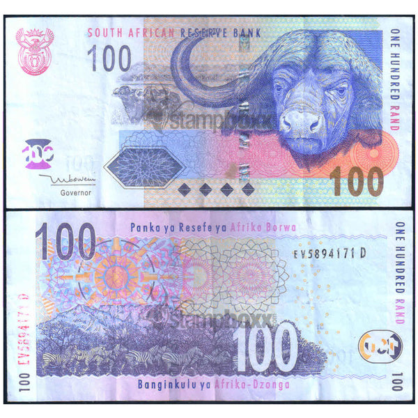 SOUTH AFRICA 100 RAND 2005 P-131 USED