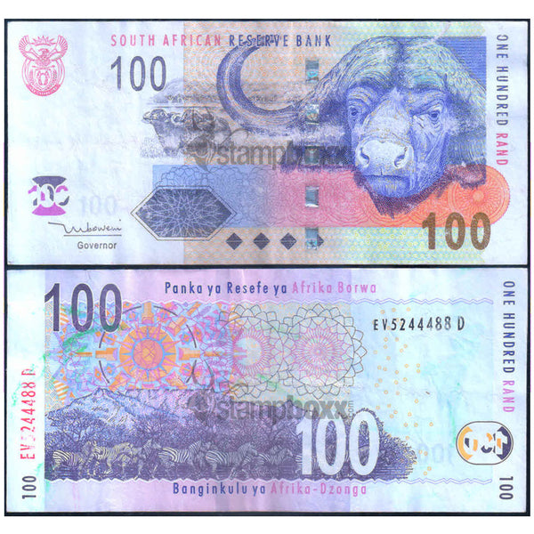 SOUTH AFRICA 100 RAND 2005 P-131 USED