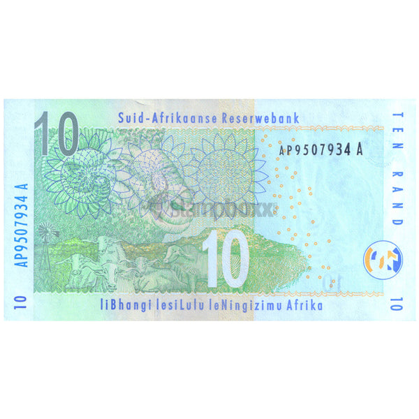 SOUTH AFRICA 10 RAND 2009 P-128b UNC