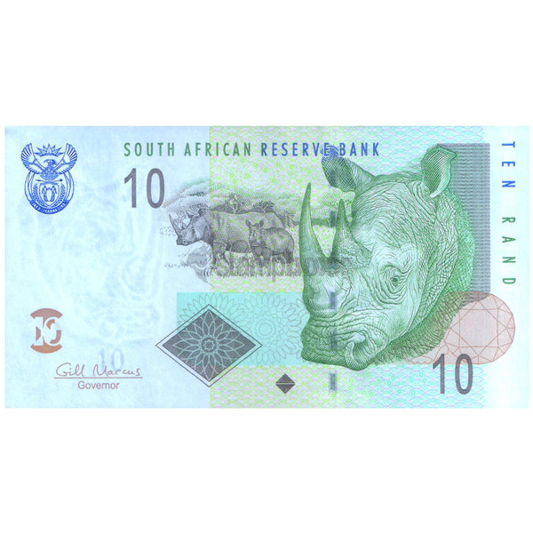 SOUTH AFRICA 10 RAND 2009 P-128b UNC