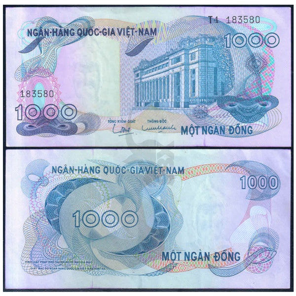 SOUTH VIETNAM 1000 DONG 1970 P-29 XF GRADE