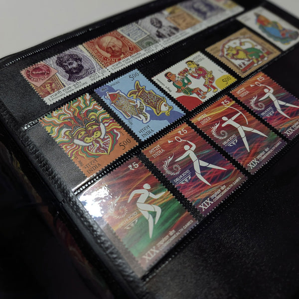 INDIAN MADE STAMP ALBUM - BLACK