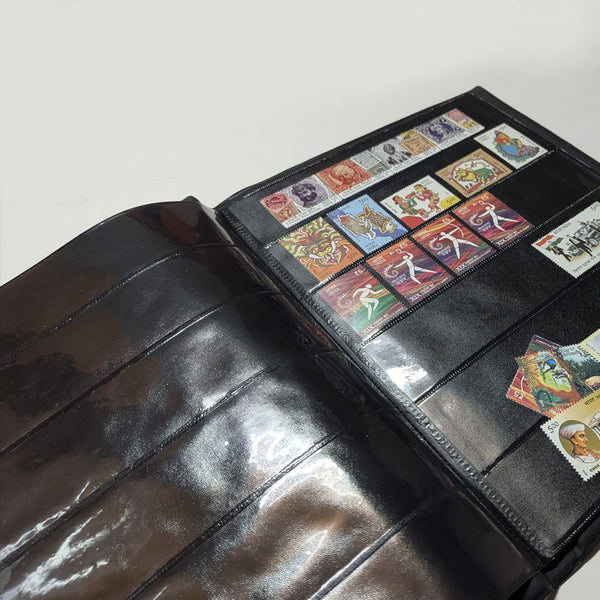 INDIAN MADE STAMP ALBUM - BLACK
