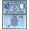 SWEDEN 10 KRONER 1953-1962 P-43 USED