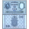 SWEDEN 10 KRONER 1953-1962 P-43 USED