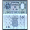 SWEDEN 10 KRONER 1953-1962 P-43 USED