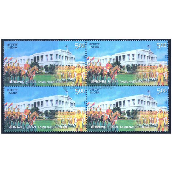 TAMIL NADU POLICE 2009 BLOCK OF 4 MNH