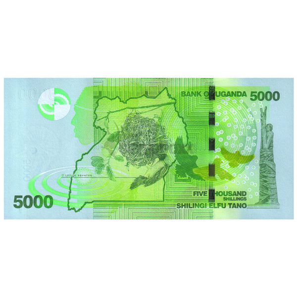 UGANDA 5000 SHILLINGS 2024 P-51 UNC