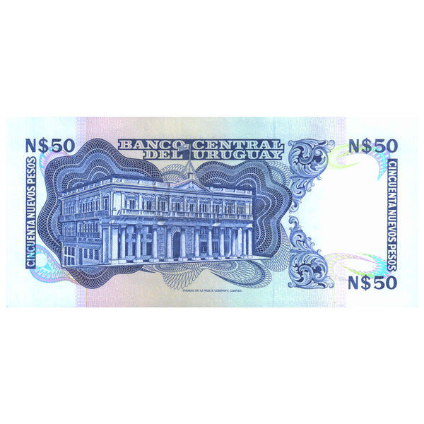 URUGUAY 50 PESOS 1989 P-61A UNC