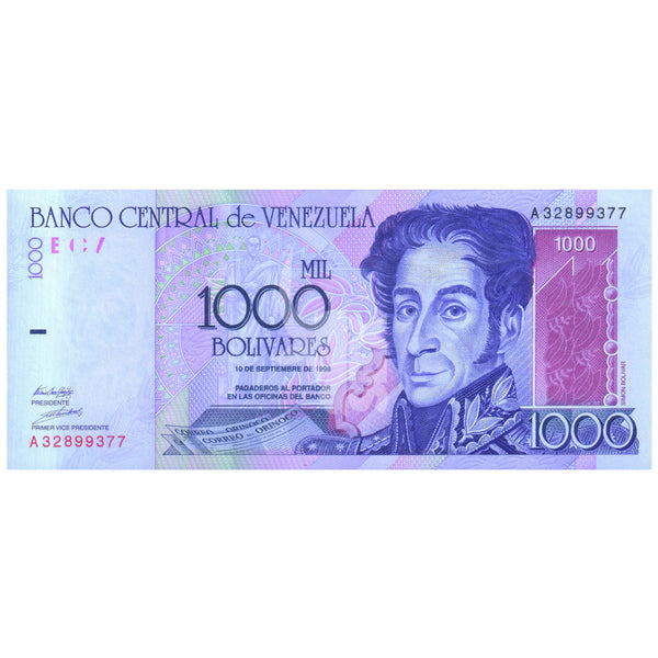 VENEZUELA 1000 BOLIVARES 1998 P-79 UNC