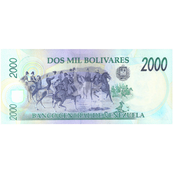 VENEZUELA 2000 BOLIVARES 1998 P-77c UNC