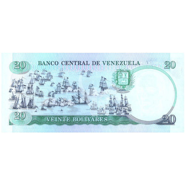 VENEZUELA 20 BOLIVARES 1987 P-71 UNC - COMMEMORATIVE