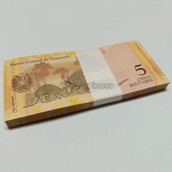 VENEZUELA 5 BOLIVARES 2007 UNC BUNDLE