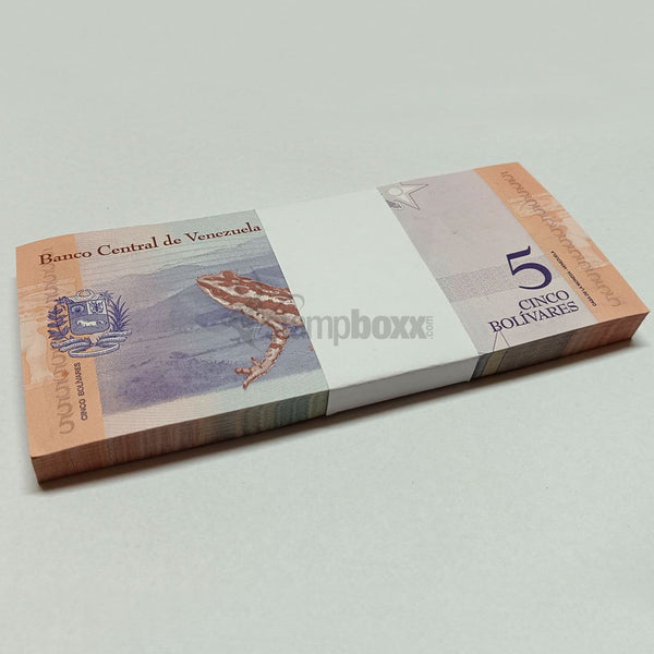 VENEZUELA 5 BOLIVARES 2018 UNC BUNDLE