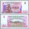 ZIMBABWE 5 DOLLARS 1997 P-5 XF GRADE SERIAL 4328
