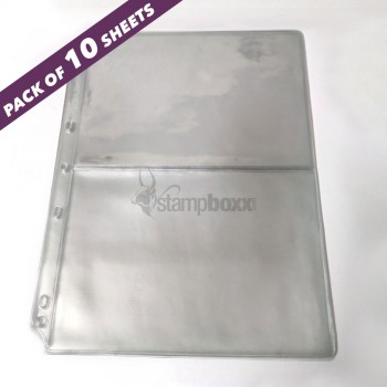 Indian Made - Transparent Banknote Album Refill  2-pocket Pack of 10