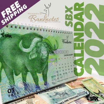 SBX "WILDERNESS IN BANKNOTES" THEME TABLE CALENDAR 2022