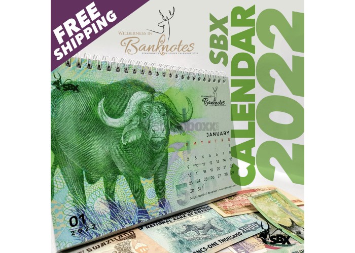 SBX "WILDERNESS IN BANKNOTES" THEME TABLE CALENDAR 2022