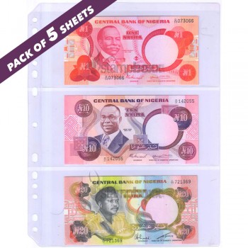 3 Divider - Transparent Banknote Album Refill