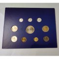 THAILAND 1996 10 DIFFERENT COMMEMORATIVE COINS - UNC - WITH FOLDER