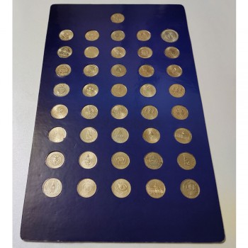 THAILAND 41 DIFFERENT COMPLETE SET OF 2 BAHT COINS