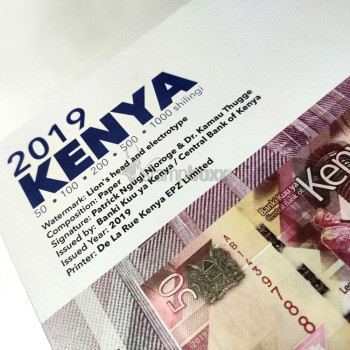 KENYA 2019 FULL SET IN FOLDER 50-100-200-500-1000 SHILLINGS