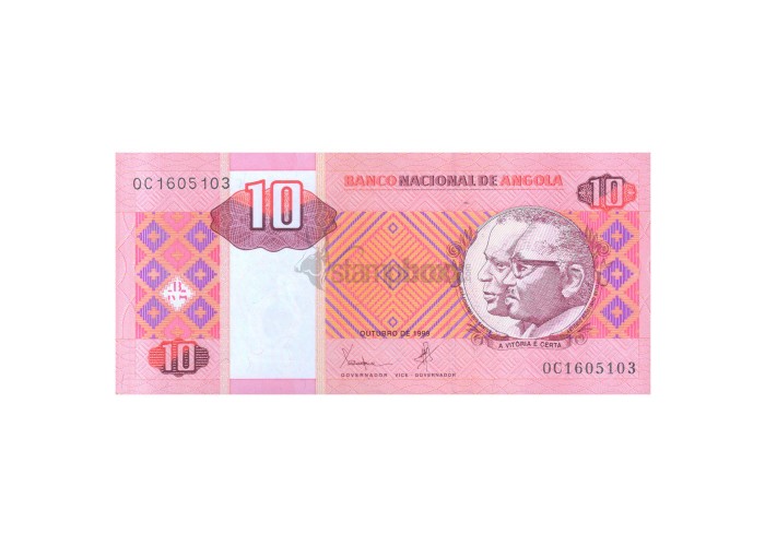 ANGOLA 10 KWANZAS 1999 P-145a UNC