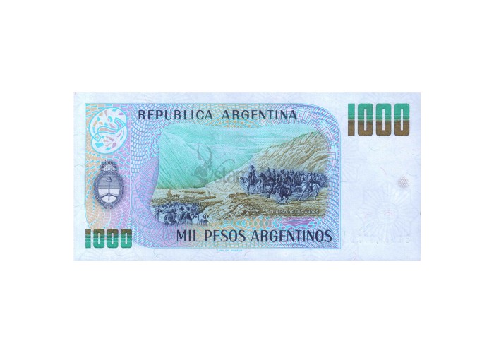 ARGENTINA 1000 PESOS 1983-85 P-317a(2) UNC