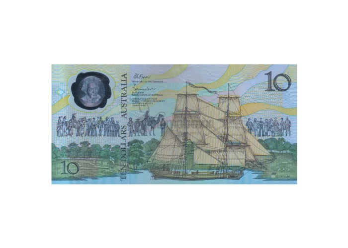 AUSTRALIA 10 DOLLARS 1988 P- 49b aUNC - AB PREFIX 