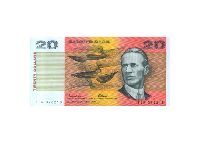 AUSTRALIA 20 DOLLARS 1974 P-46 UNC PAPER