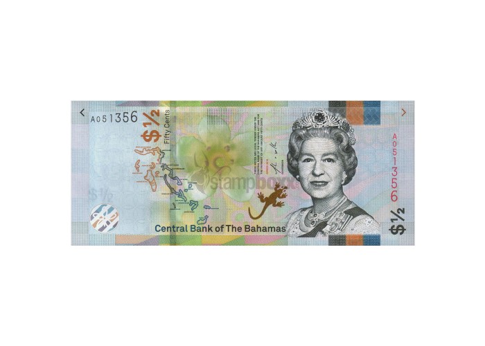 Bahamas 3 Dollars p-new 2019 UNC Banknote