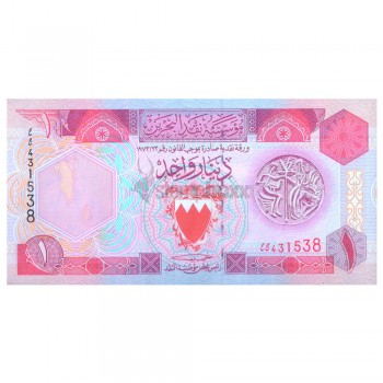 BAHRAIN 1 DINAR 1973 P-13 UNC