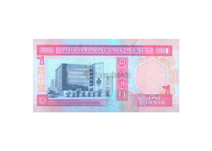 BAHRAIN 1 DINAR 1973 P-13 UNC