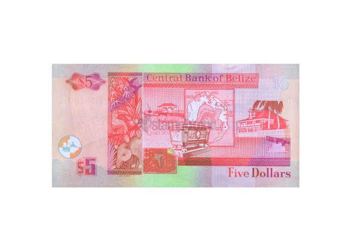 BELIZE 5 DOLLARS 2020 P-67 UNC